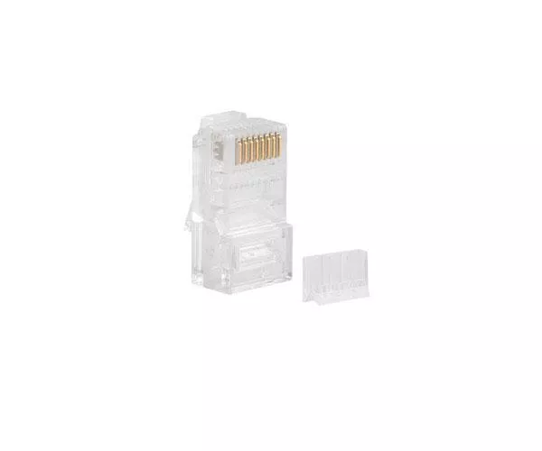Conector RJ45 8 hilos cat.6e Utp con guia (pack 100 uds) Lanberg Plu-6000