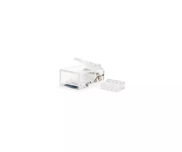 Conector RJ45 8 hilos cat.6e Utp con guias / Nanocable (pack 10 uds) 10.21.0201