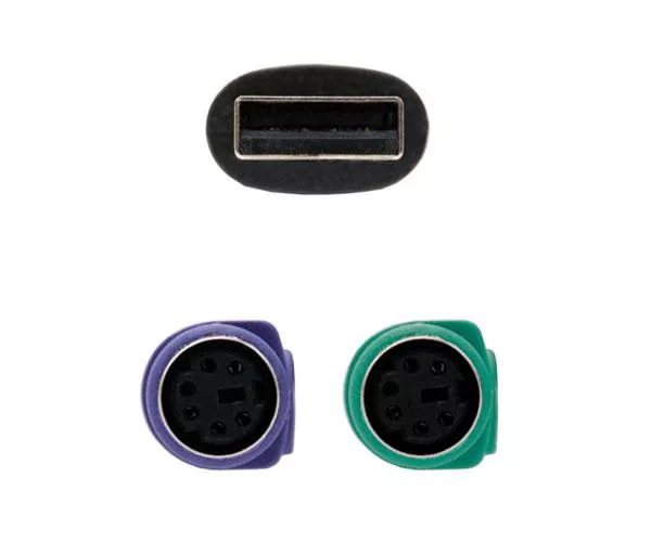 Cable adaptador USB a 2x PS/2  M/H-H  15cm / Nanocable  10.03.0101