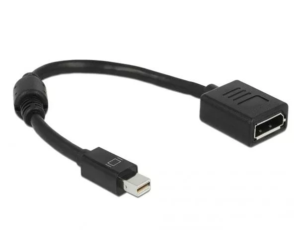Cable adaptador Displayport hembra a Mini Displayport macho / 15cm / 4K / Delock 65554
