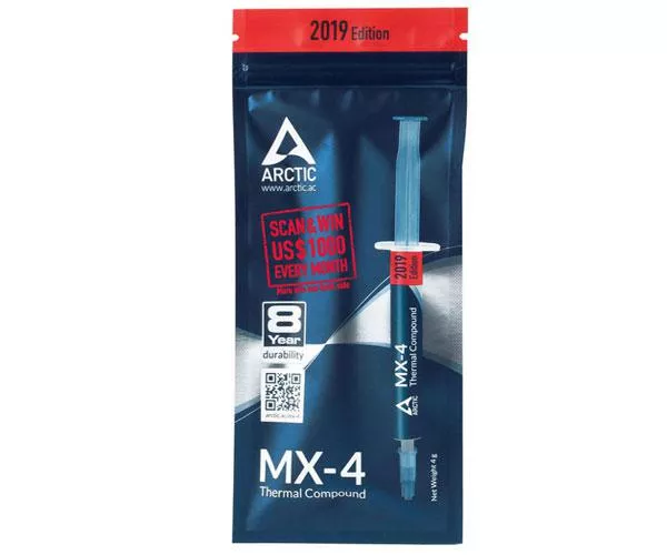 Pasta termica Arctic MX-4 / 4gr / Alto Rendimiento / 8,5 W/m  / ACTCP00002B