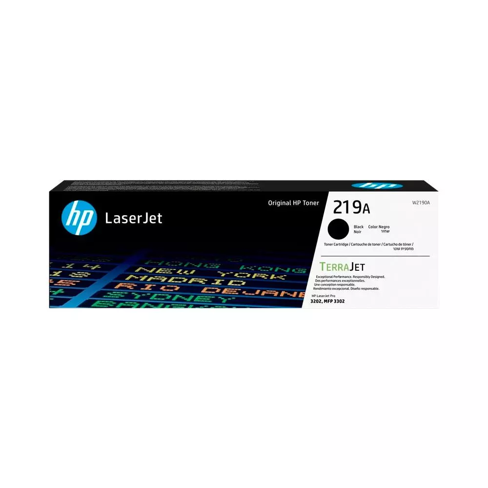 &divide; Cartucho de t&oacute;ner original laserjet 219a negro