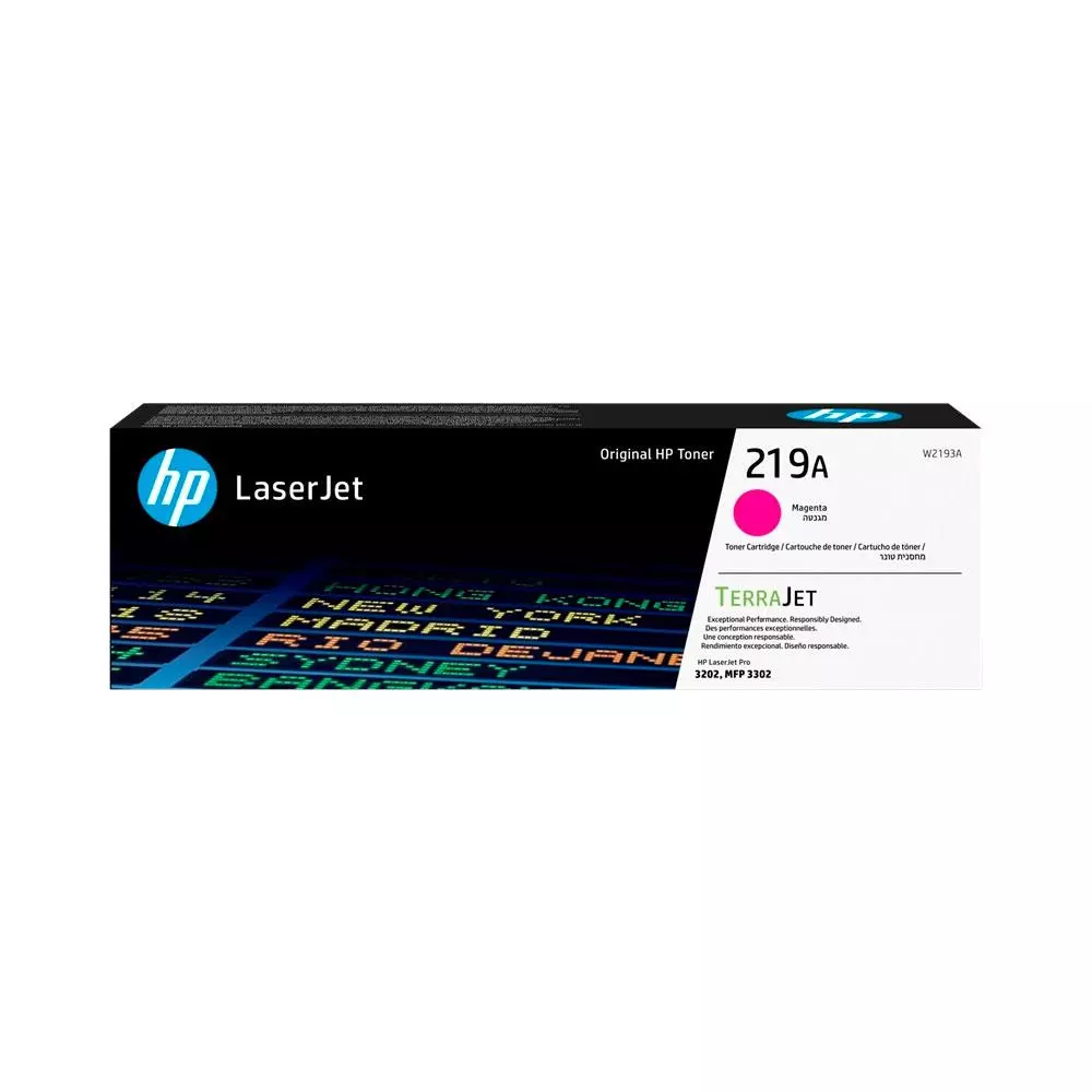 &divide; Cartucho de t&oacute;ner original laserjet 219a magenta