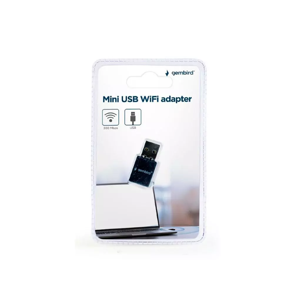 Tarjeta de red USB Wifi Nano / 300 MBPS / Gembird / WNP-UA300-01