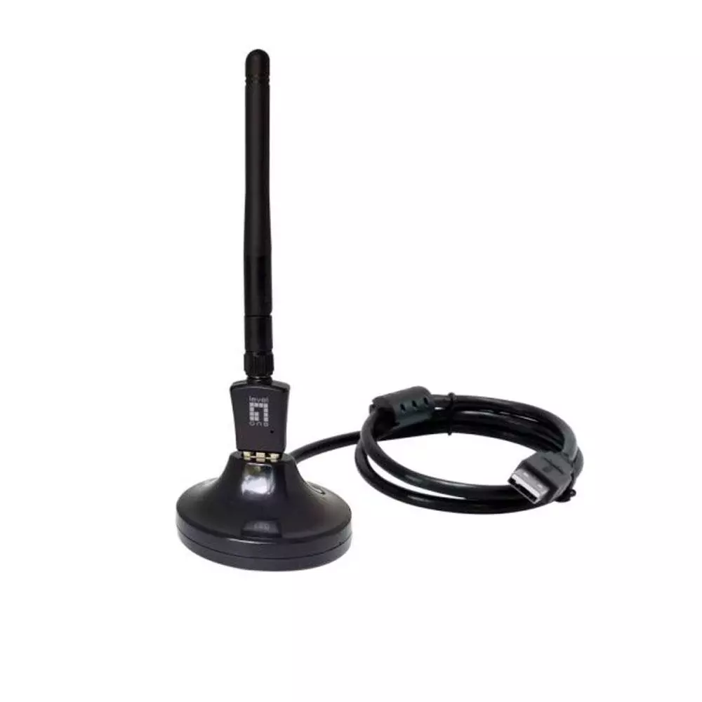 &divide; Usb wifi level one 300mb  wua-0617 300mb 2,4ghz antena desmontable