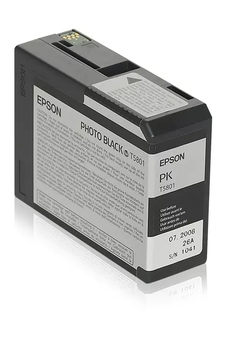 &divide; Tinta original epson t580100 negro photo c13t580100 80ml