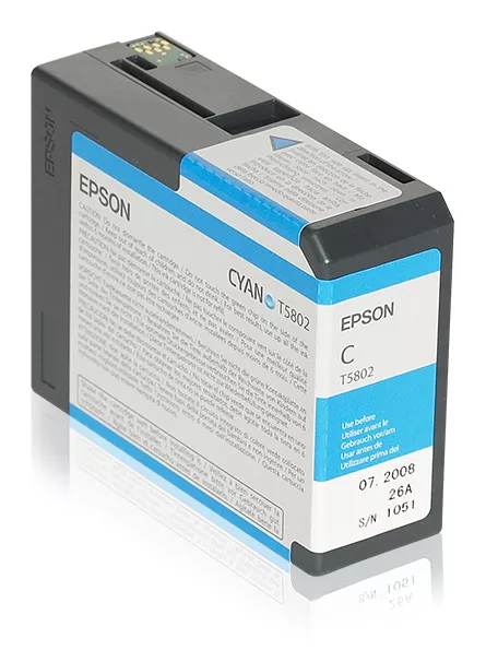 &divide; Tinta original epson t580200 cian c13t580200 80ml