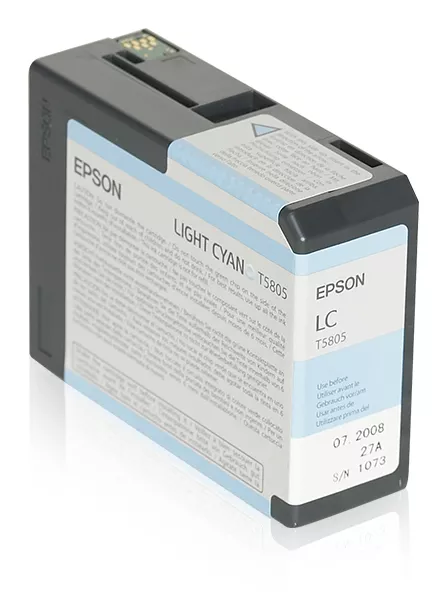 &divide; Tinta original epson t580500 cian claro c13t580500 80ml