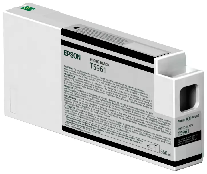 &divide; Tinta original epson t5961 negro foto c13t596100 350ml