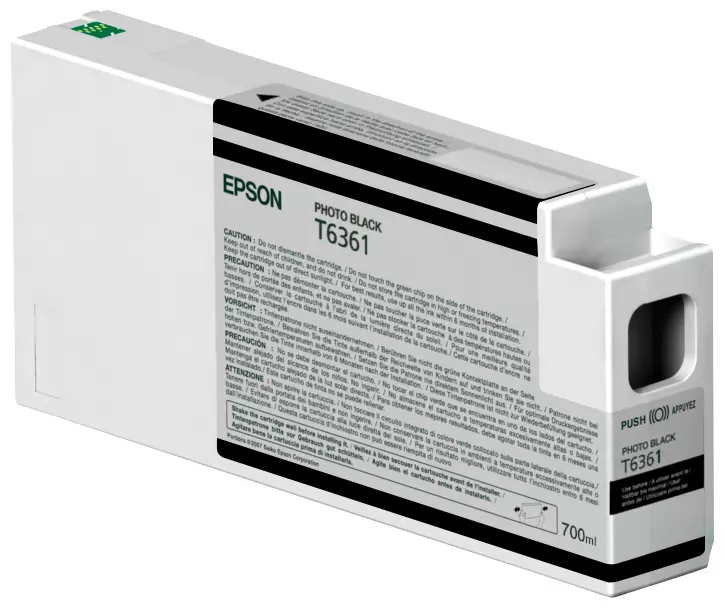 &divide; Tinta original epson t6361 negro foto c13t636100 700ml