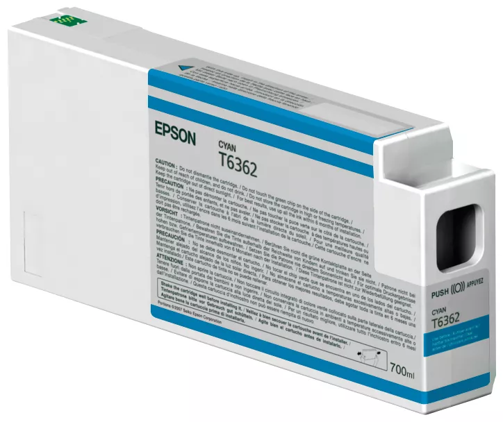 &divide; Tinta original epson t6362 cian c13t636200 700ml