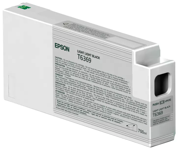 &divide; Tinta original epson t6369 gris claro c13t636900 700ml