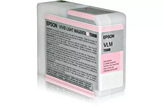 &divide; Tinta original epson t580b magenta claro c13t580b00 80ml