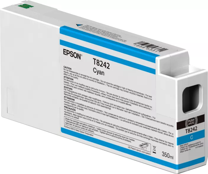 &divide; Tinta original epson t54x200 cian c13t54x200 350ml
