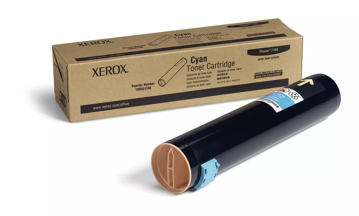 &divide; T&oacute;ner original xerox 106r01160 cian 25.000 p&aacute;ginas