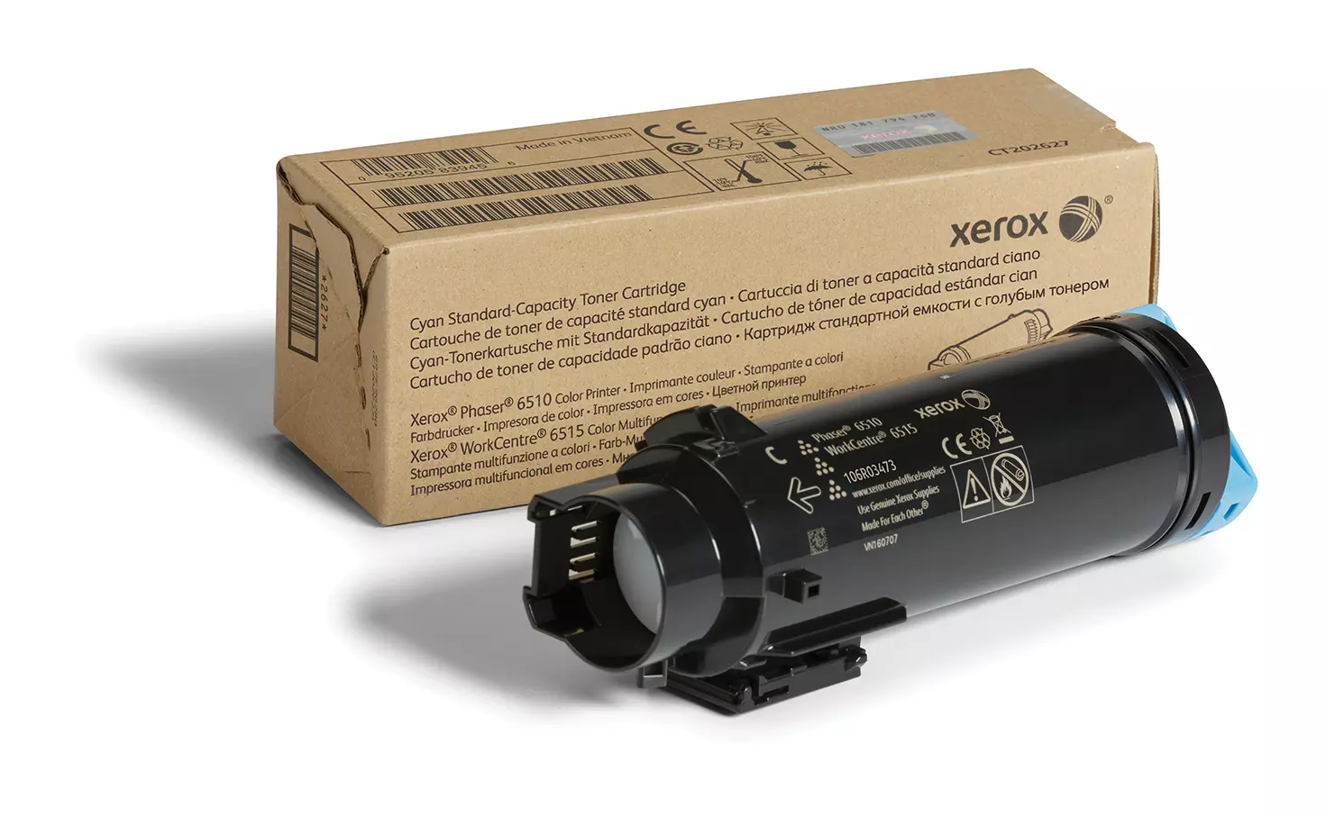 &divide; T&oacute;ner original xerox 106r03473 cian 1.000 p&aacute;ginas