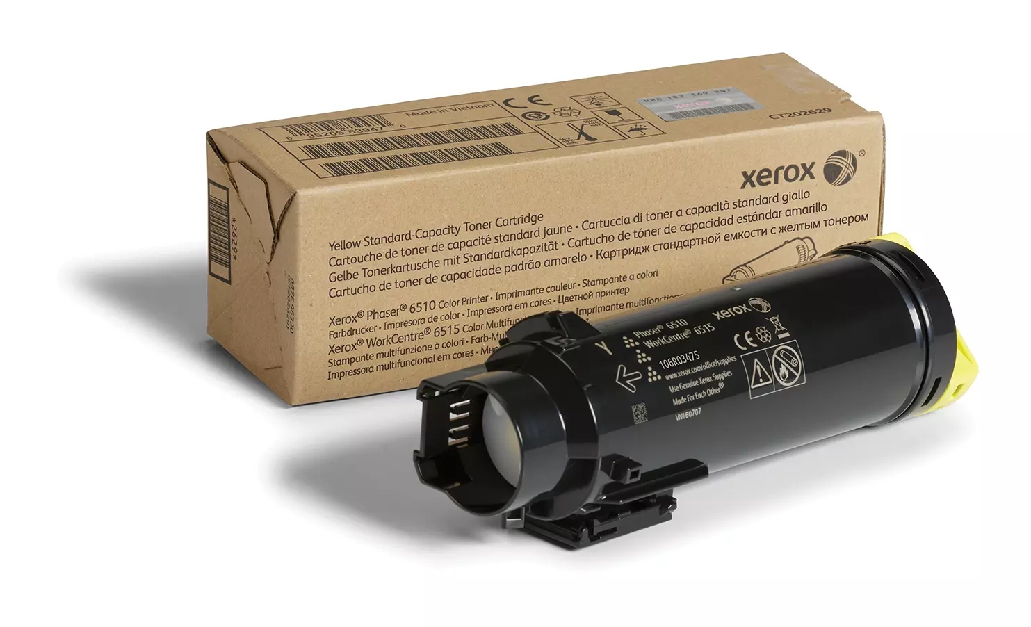 &divide; T&oacute;ner original xerox 106r03475 amarillo 1.000 p&aacute;ginas