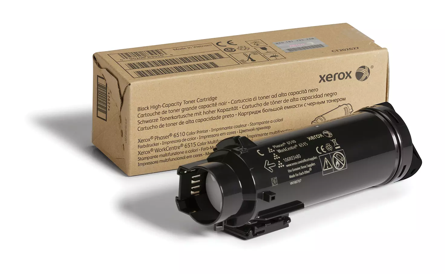 &divide; T&oacute;ner original xerox 106r03480 negro 5.500 p&aacute;ginas