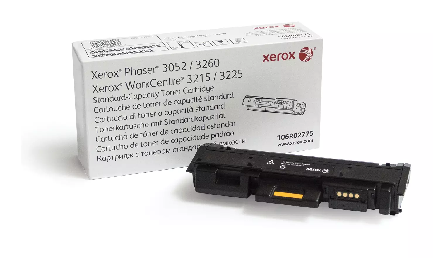 &divide; T&oacute;ner original xerox 106r02775 negro 1.500 p&aacute;ginas