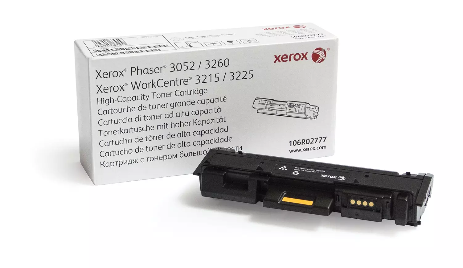 &divide; T&oacute;ner original xerox 106r02777 negro 3.000 p&aacute;ginas