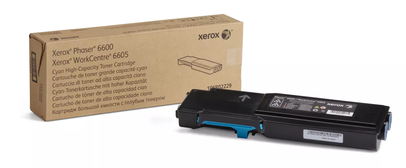 &divide; T&oacute;ner original xerox 106r02229 cian 6.000 p&aacute;ginas