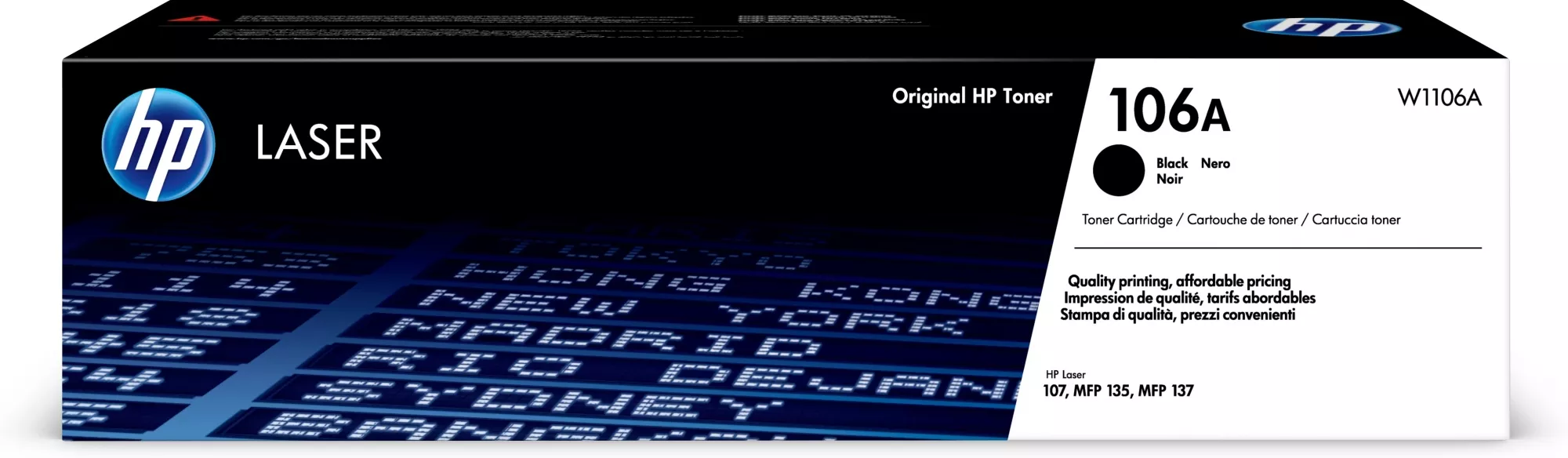 &divide; T&oacute;ner original hp w1106a 106a negro 1.000 p&aacute;ginas