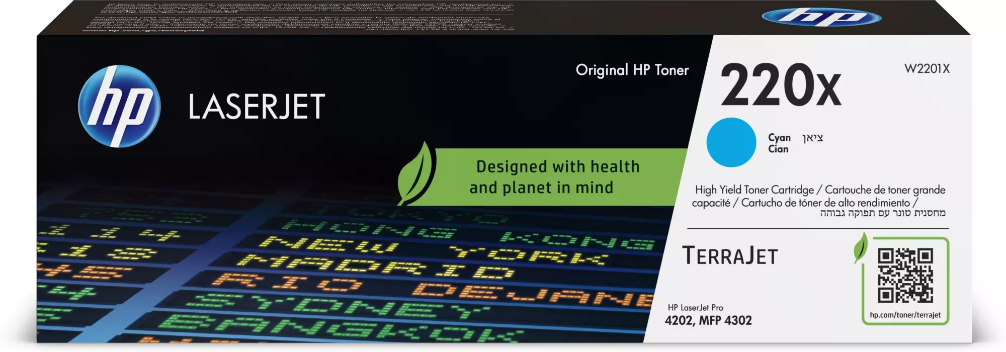 &divide; T&oacute;ner original hp w2201x 220x cian 5.500 p&aacute;ginas