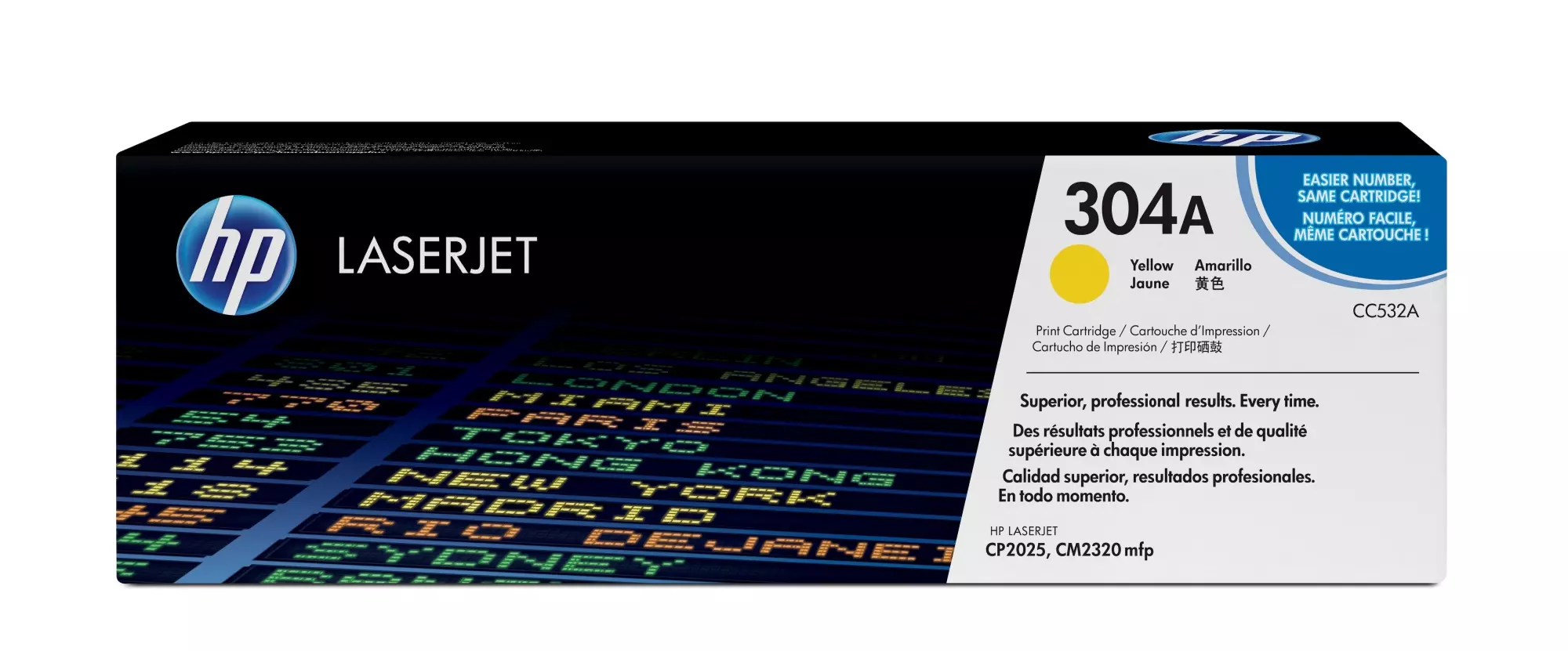 &divide; T&oacute;ner original hp cc532a amarillo 304a 2.800 p&aacute;ginas