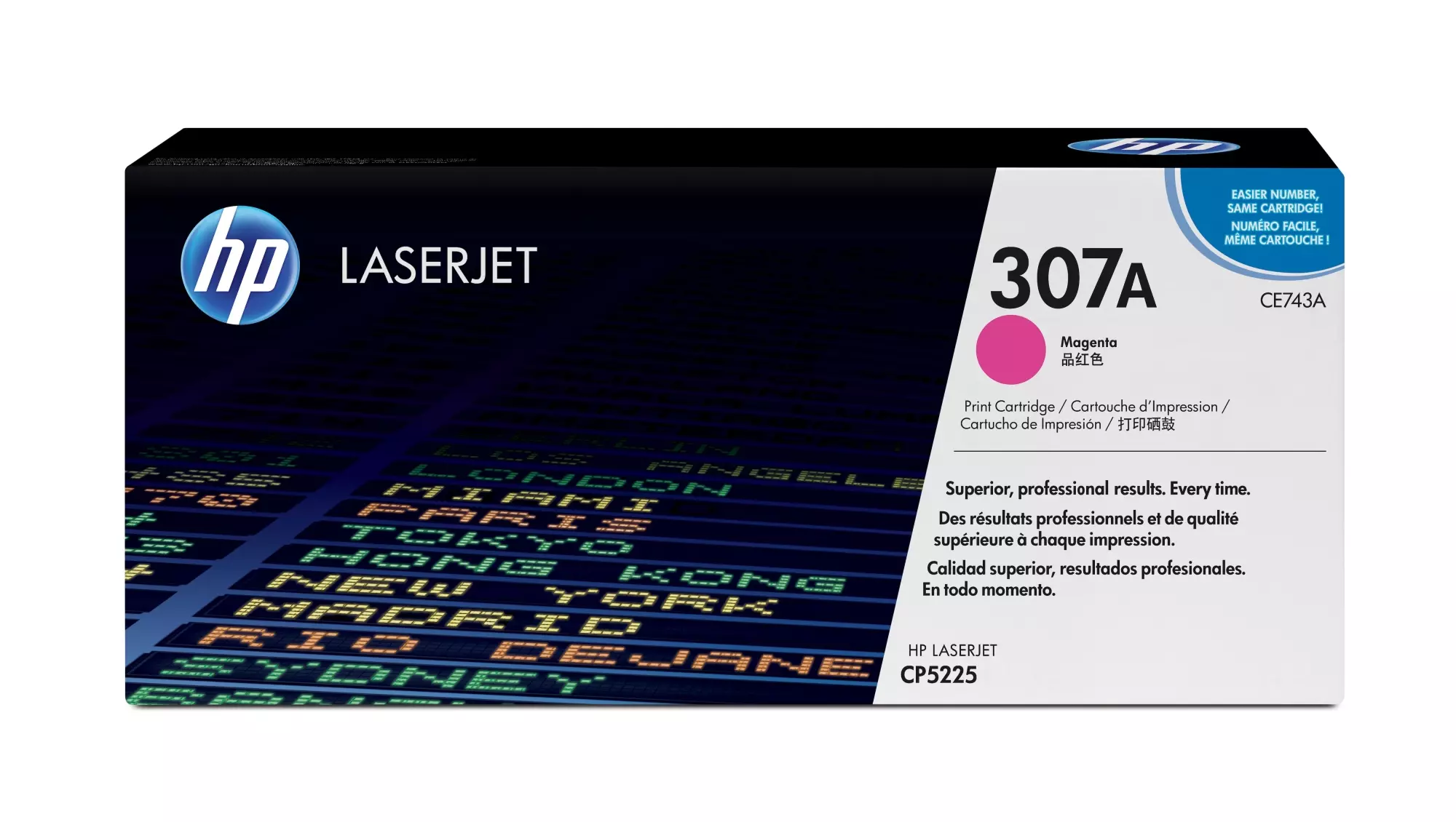 &divide; T&oacute;ner original hp ce743a magenta 307a 7.300 p&aacute;ginas