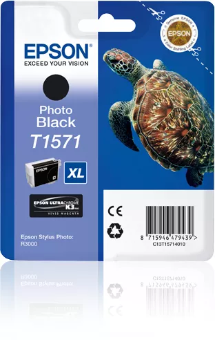 &divide; Tinta original epson t1571 negro foto c13t15714010 25.9ml