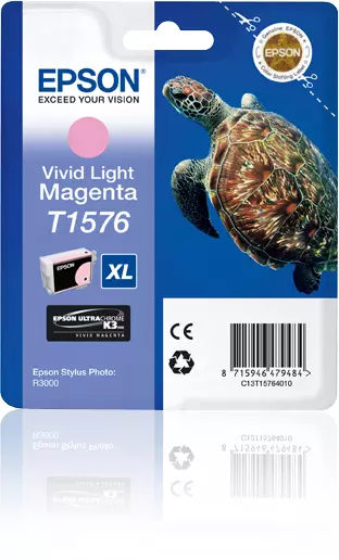 &divide; Tinta original epson t1576 magenta claro vivo c13t15764010 25.9ml
