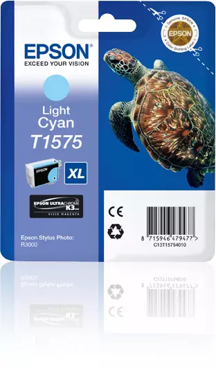 &divide; Tinta original epson t1575 cian claro c13t15754010 25.9ml