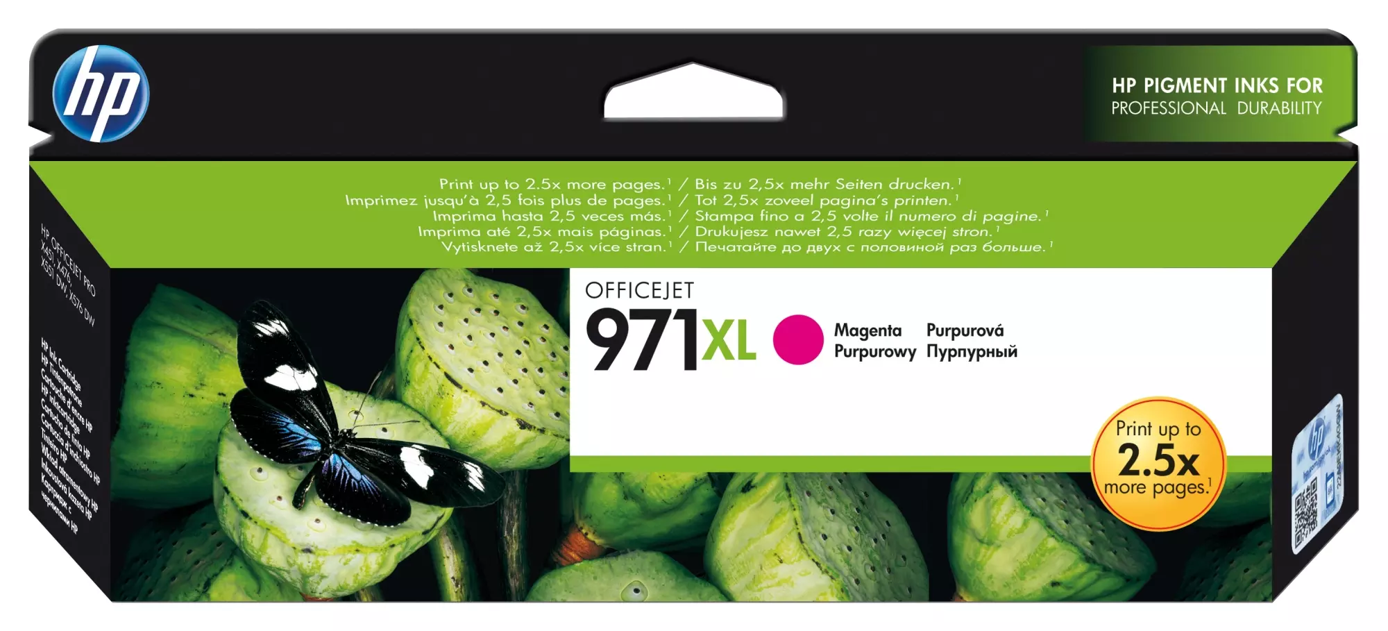 &divide; Tinta original hp n971xl magenta cn627ae 86.5ml