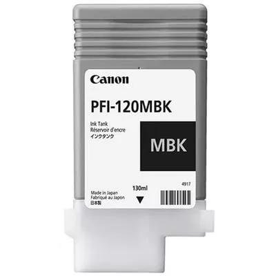 &divide; Tinta original canon pfi-120mbk negro mate 130ml