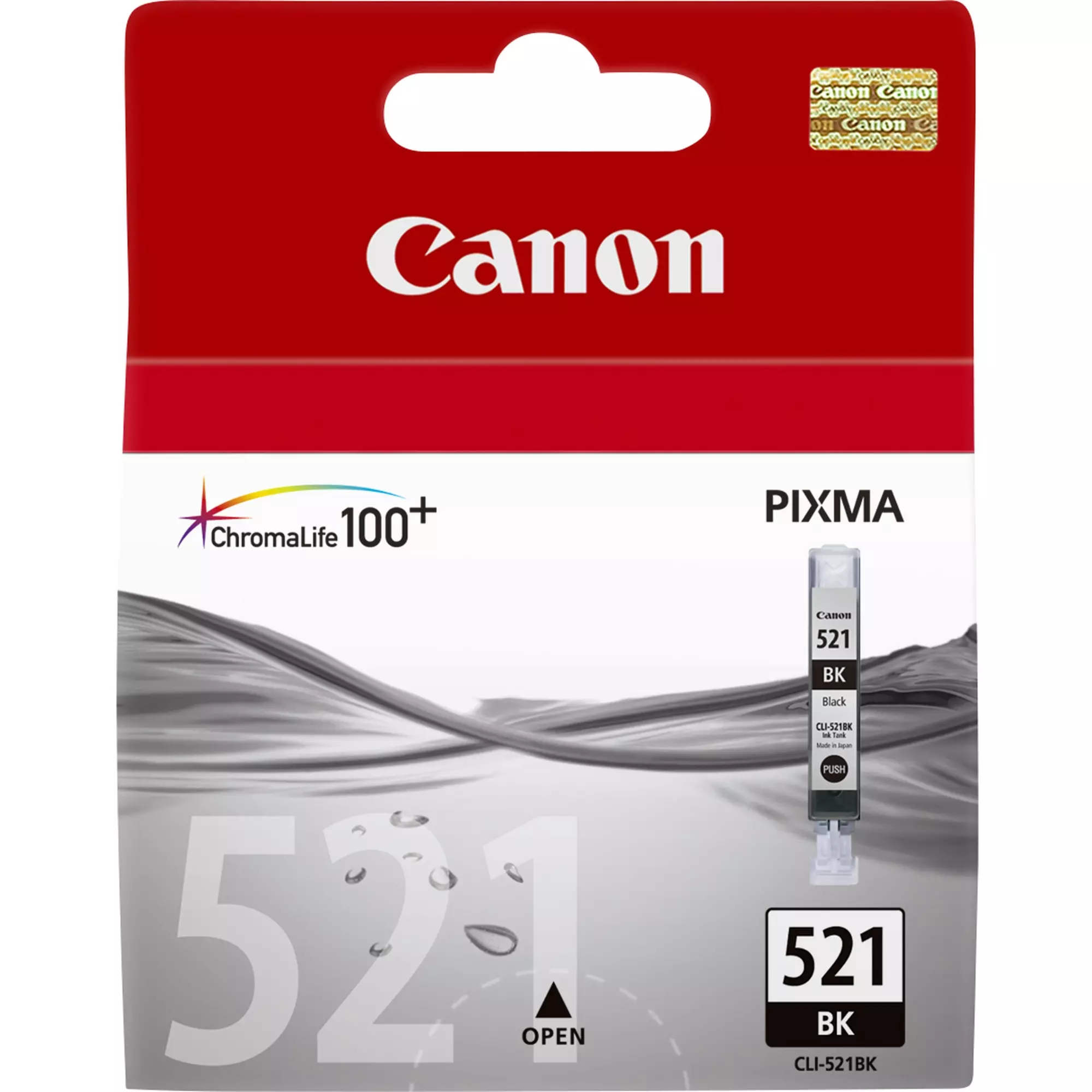 &divide; Tinta original canon cli521 negro 19ml