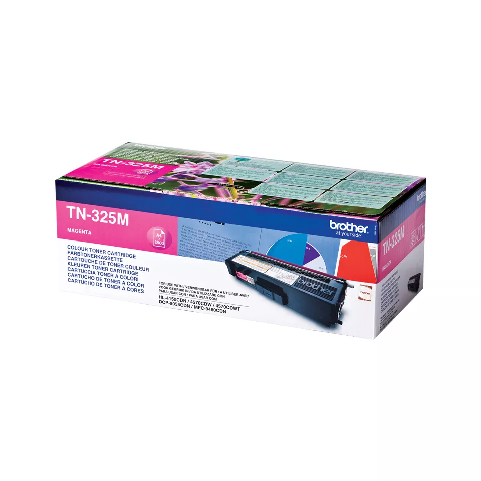 &divide; T&oacute;ner original brother tn325m magenta 3.500 p&aacute;ginas