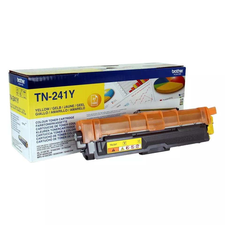 &divide; T&oacute;ner original brother tn241yamarillo 1.400 p&aacute;ginas