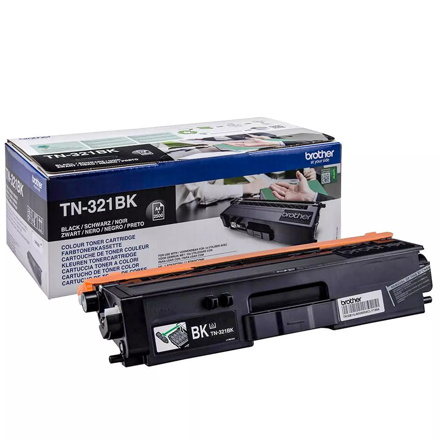 &divide; T&oacute;ner original brother tn321bk negro 2.500 p&aacute;ginas