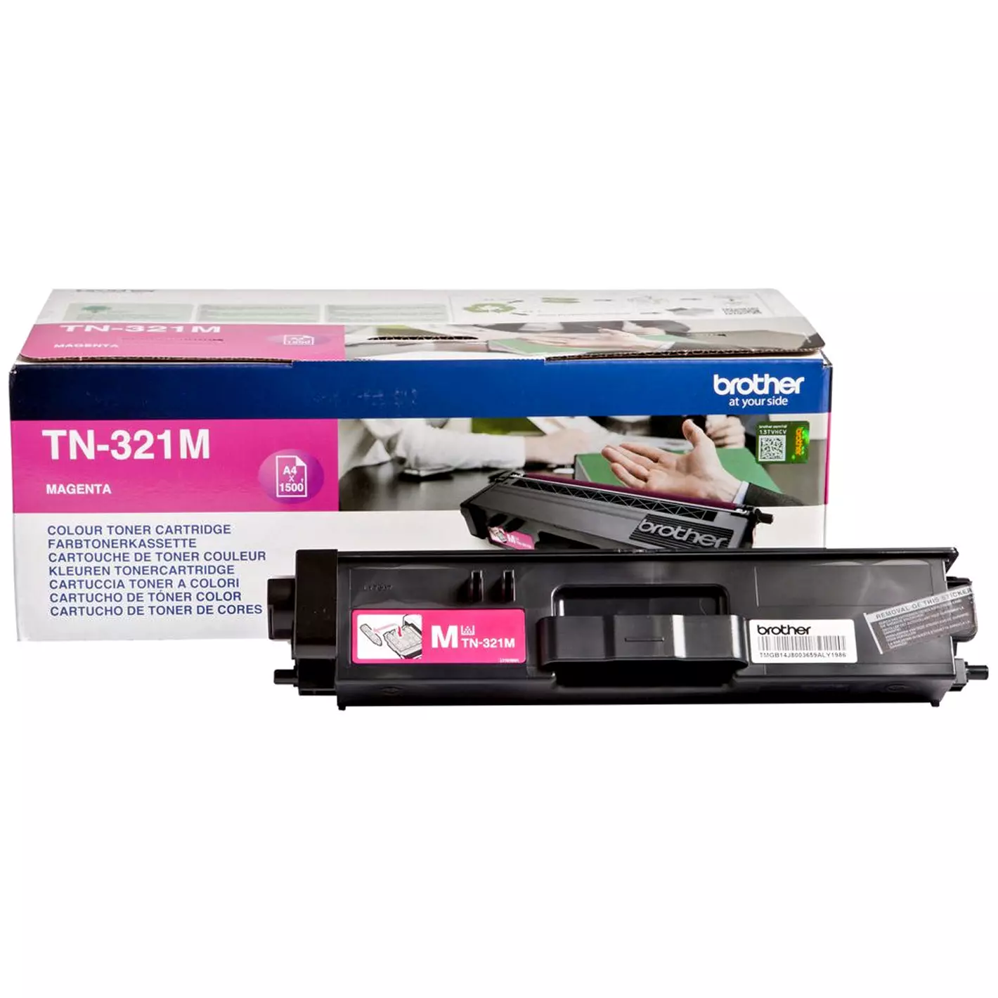 &divide; T&oacute;ner original brother tn321m magenta 1.500 p&aacute;ginas