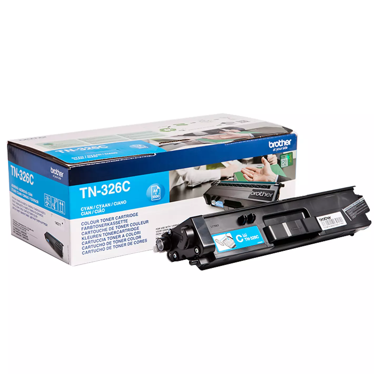 &divide; T&oacute;ner original brother tn326c cian 3.500 p&aacute;ginas