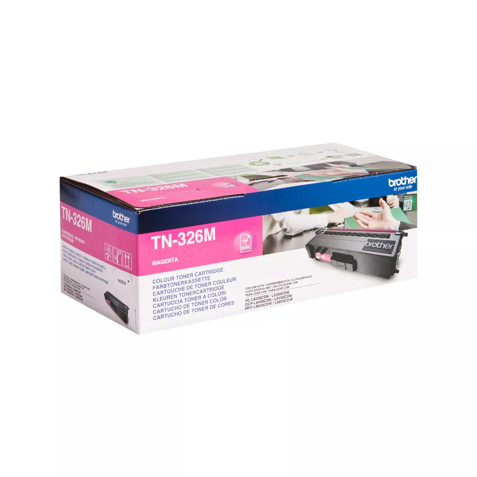 &divide; T&oacute;ner original brother tn326m magenta 3.500 p&aacute;ginas