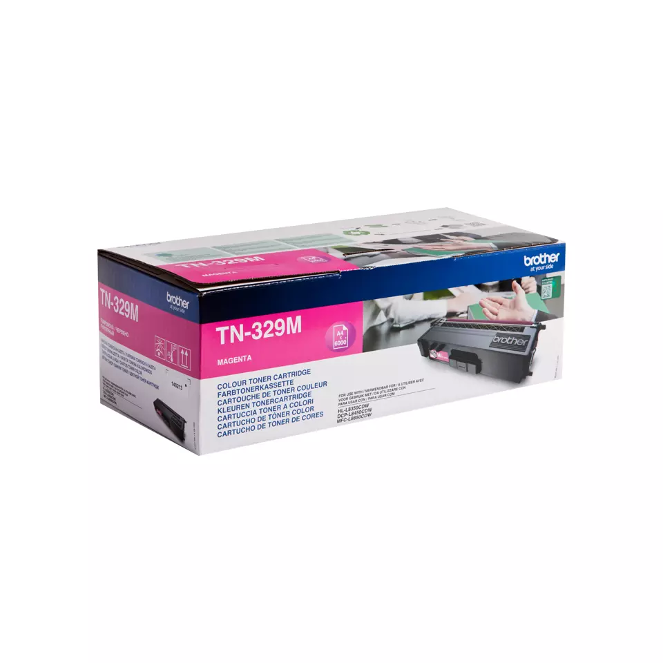 &divide; T&oacute;ner original brother tn329m magenta 6.000 p&aacute;ginas