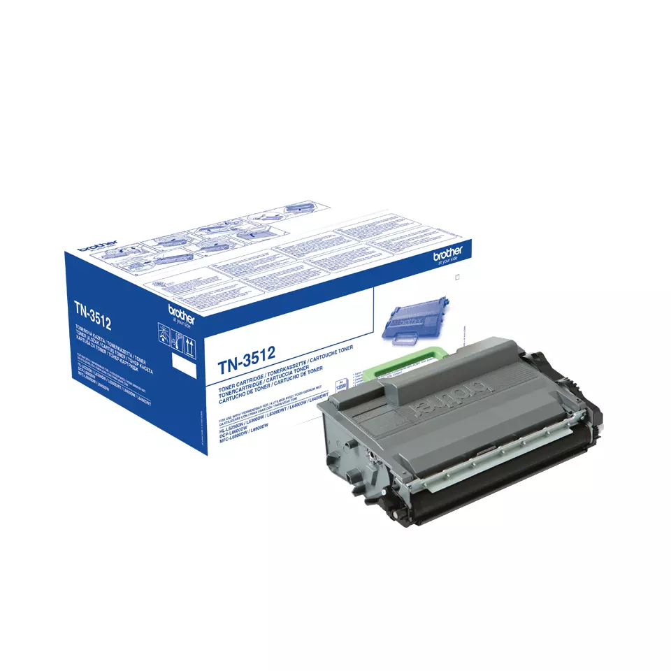 &divide; T&oacute;ner original brother tn3512 negro 12.000 p&aacute;ginas
