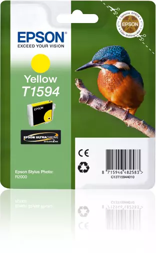 &divide; Tinta original epson t1594 amarillo c13t15944010 17ml