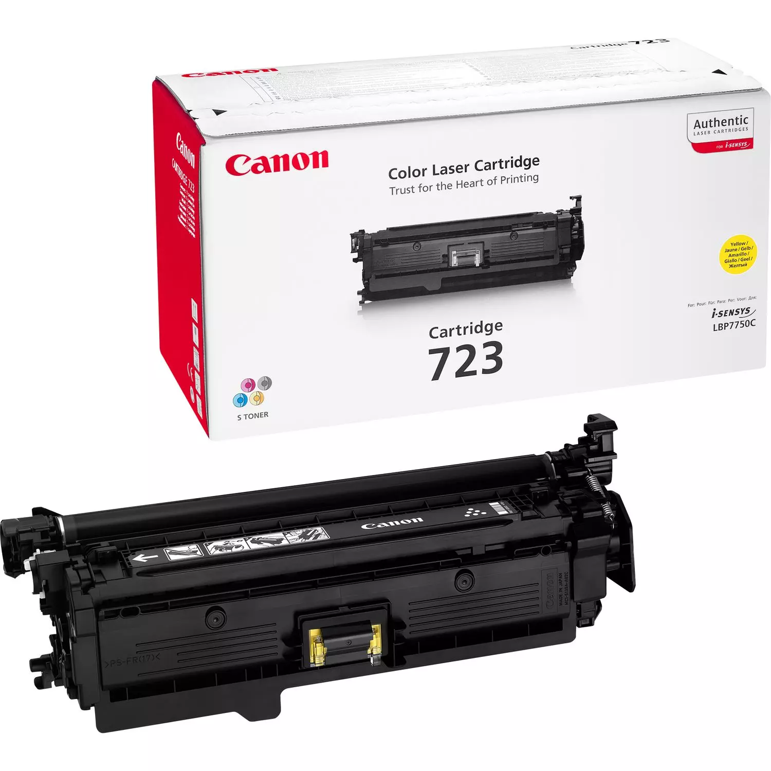 &divide; T&oacute;ner original canon 723y amarillo 8.500 p&aacute;ginas
