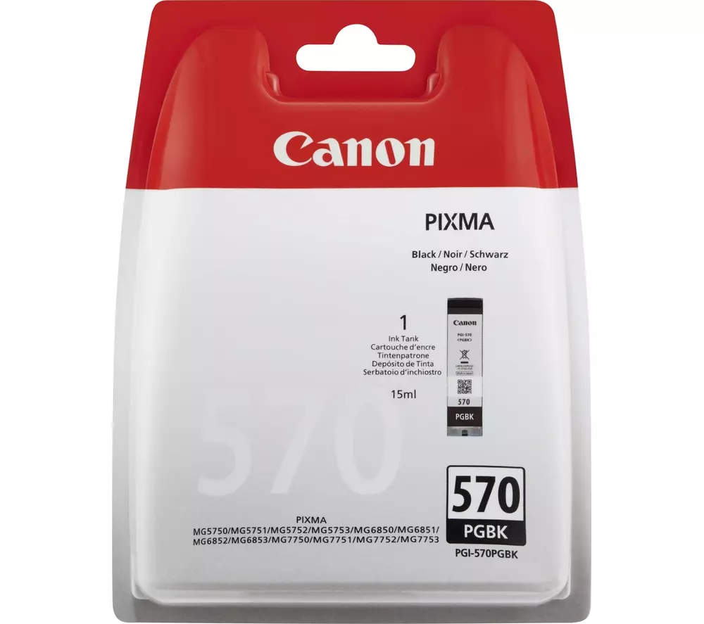 &divide; Tinta original canon pgi570 negro 15ml - caja seguridad