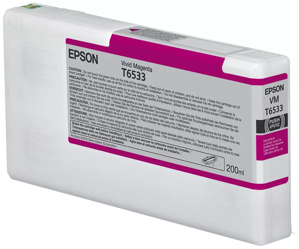 &divide; Tinta original epson t6533 magenta claro c13t653300 200ml