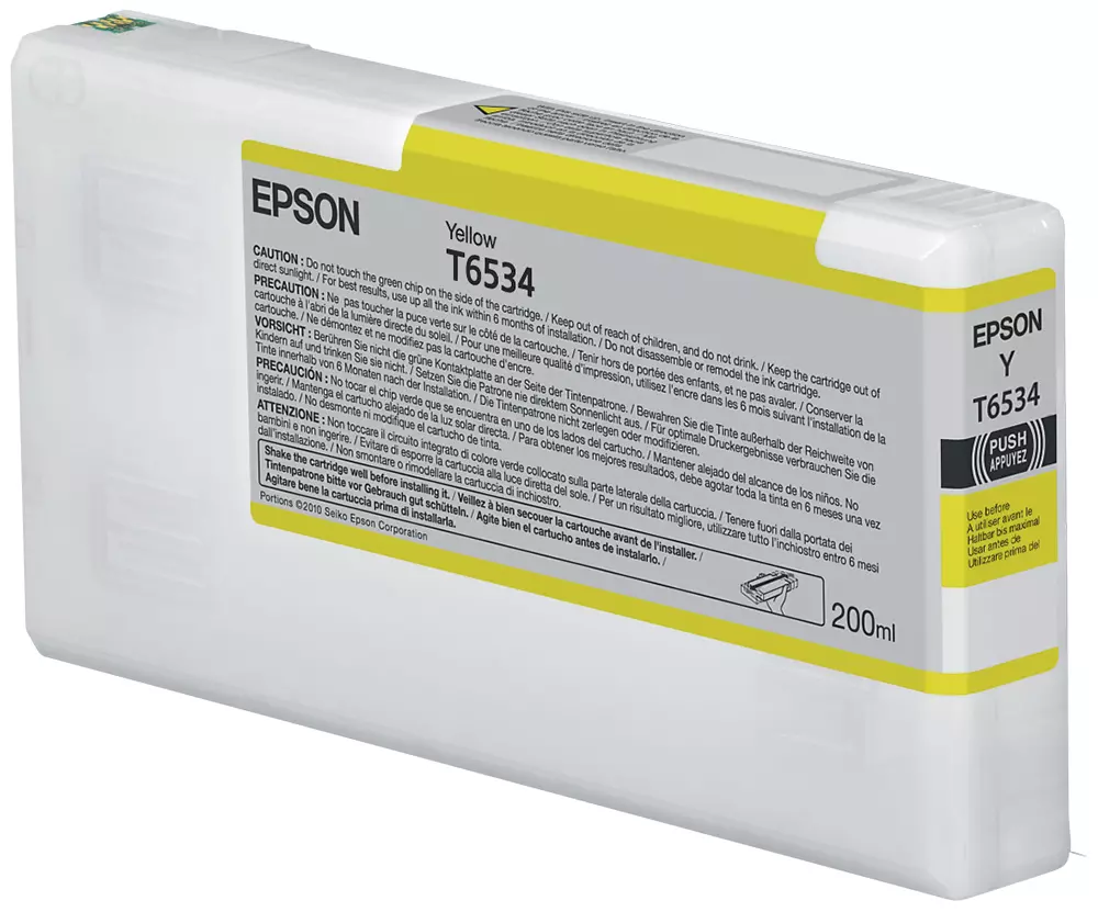 &divide; Tinta original epson t6534 amarillo c13t653400 200ml