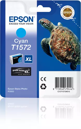 &divide; Tinta original epson t1572 cian c13t15724010 25.9ml