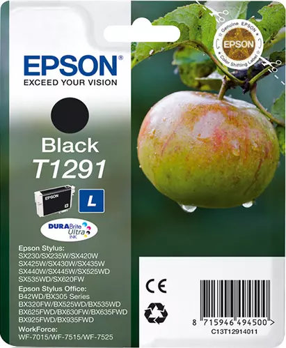 &divide; Tinta original epson t1291 negro c13t12914011 11.2ml